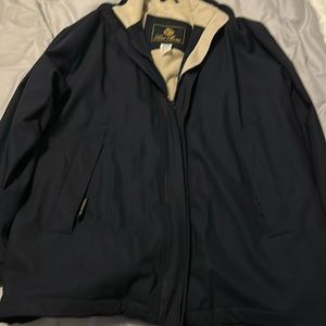 Men’s heavy Loro Piana winter coat Navy Blue size XXL